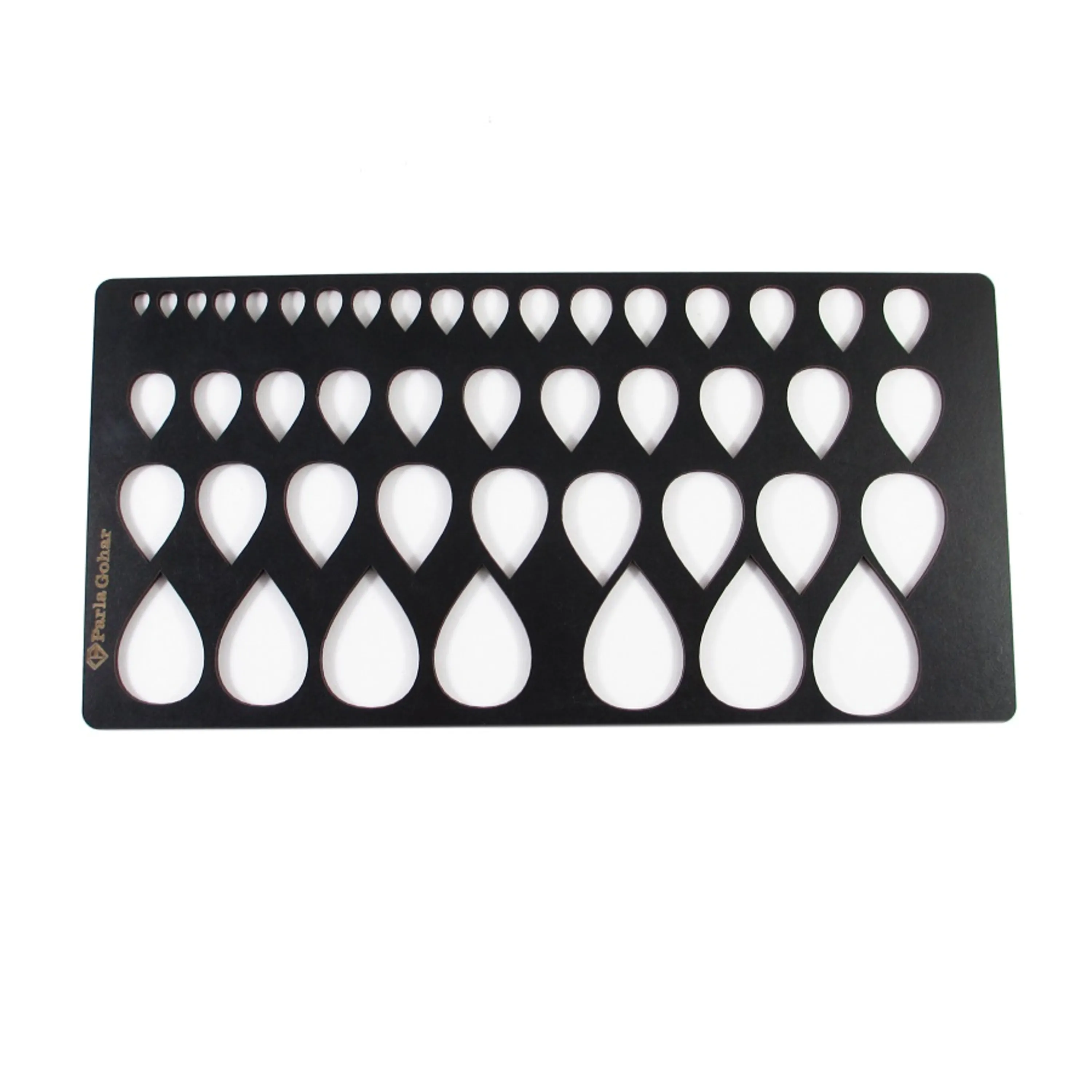 شابلون گوهر تراشی مدل اشکی کد 2244